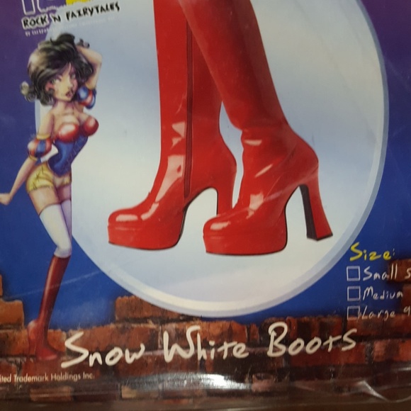 Rebel Tunes brand new snowhite boots red sexy choose from 3 sizes - Picture 3 of 10